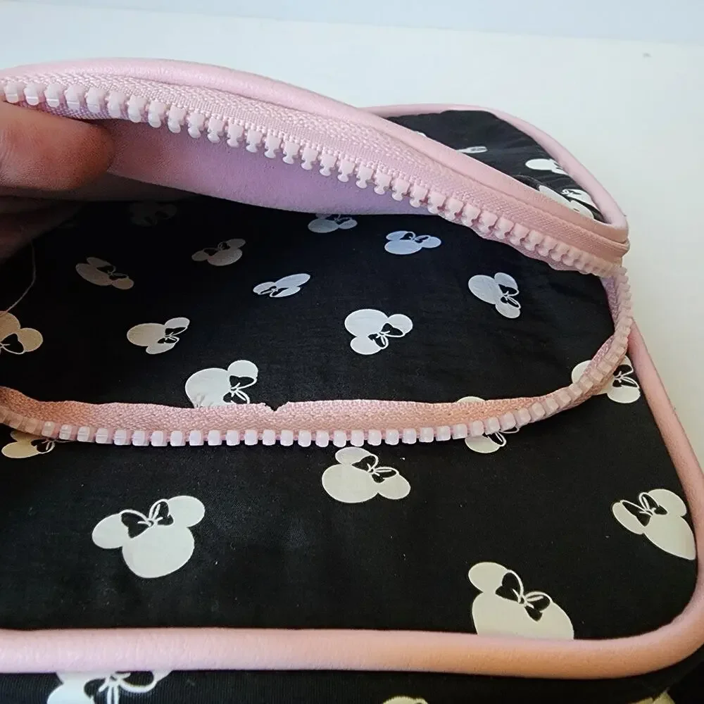 Disney Minnie Mouse Crossbody Purse Bioworld Bag Black Pink 9
